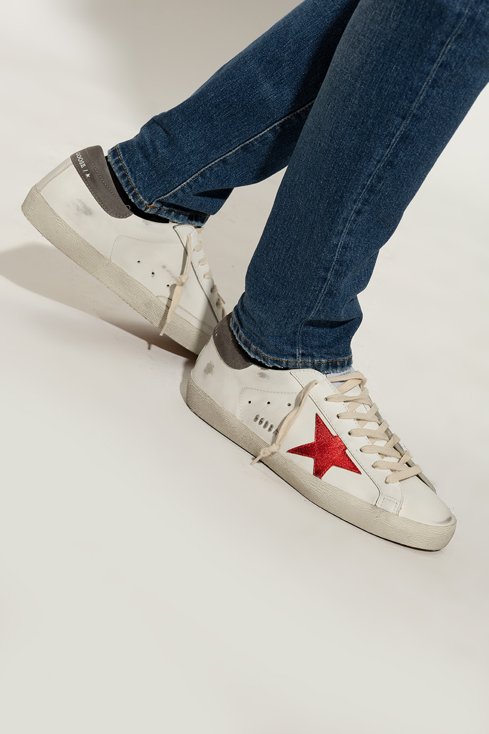 White 'Super-Star Classic With List' sneakers Golden Goose